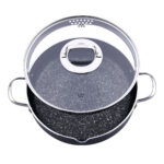 قابلمه کوتاه گالاکسی 26*7.5 سانتیمتر مشکی کرکماز 2954