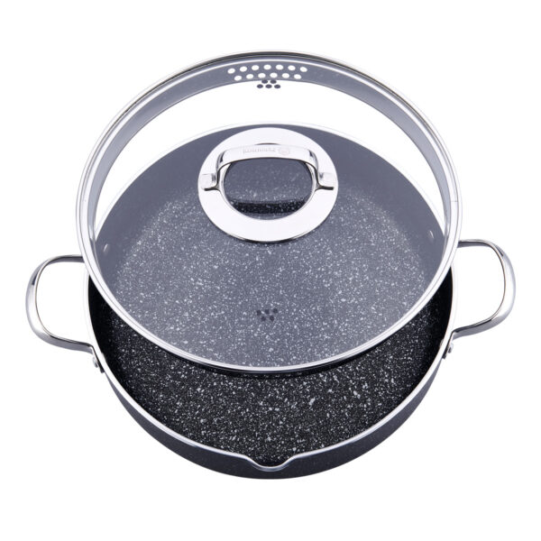 قابلمه کوتاه گالاکسی 28*7.5 سانتیمتر مشکی کرکماز 2958