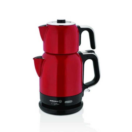 چای ساز اتوماتیک برقی 1600 وات 0.9+1.7 لیتر قرمز چایتما کرکماز 331-05