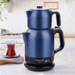 چای ساز اتوماتیک برقی 1600 وات 0.9+1.7 لیتر آبی چایتما کرکماز 331-07