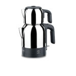 چای ساز اتوماتیک برقی 1600 وات 0.9 + 1.8 لیتر مشکی دمکولیک کرکماز 359