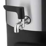 سماور برقی 2000 وات 2.0 + 5.0 لیتر استیل مات چای شف کرکماز 841