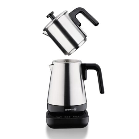 چای ساز اتوماتیک برقی 1600 وات 0.9 + 1.3 لیتر مشکی مدرنا کرکماز 850