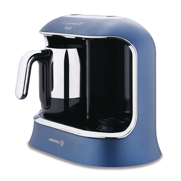 قهوه ساز ترک دو قلو برقی 400 وات آبی قهوه کولیک کرکماز 861-03