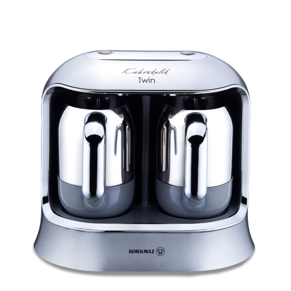 قهوه ساز ترک دو قلو برقی 400 وات نقره ای قهوه کولیک کرکماز 861-06