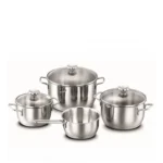 سرویس قابلمه 7 پارچه استیل مات آروما کرکماز 1094 | رابیما