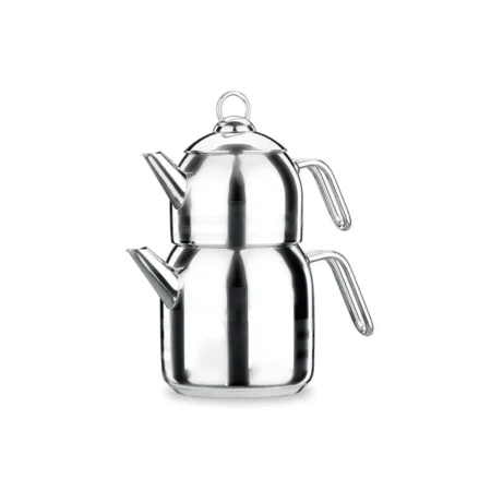 کتری و قوری 0.9 + 2.0 لیتر استیل مات آسترا کرکماز 098-01 | رابیما