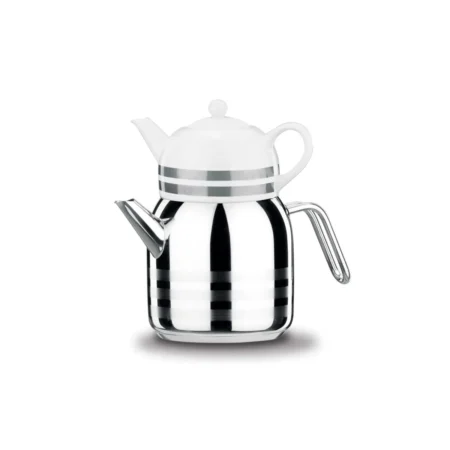 کتری و قوری 0.9 + 2.0 لیتر استیل براق آسترا کرکماز 098-02 | رابیما