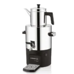 سماور برقی 2000 وات 2.0 + 5.0 لیتر استیل براق چای شف کرکماز 841-01 | رابیما