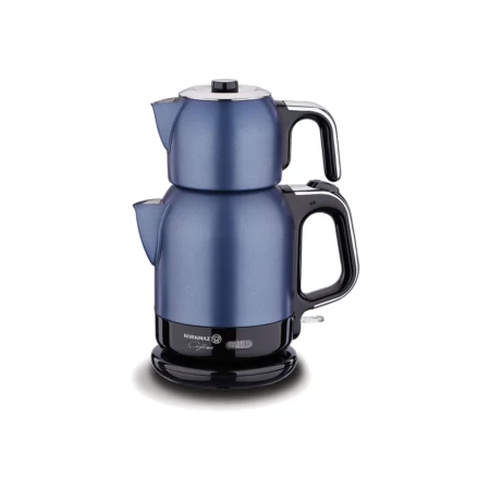 چای ساز اتوماتیک برقی 1600 وات 0.9 + 1.7 لیتر آبی چایتیما کرکماز 331-07 | رابیما