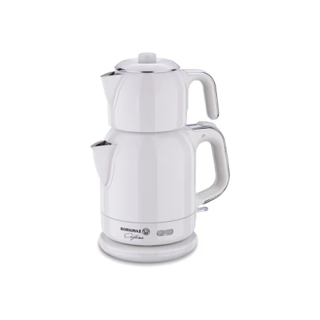 چای ساز اتوماتیک برقی 1600 وات 0.9 + 1.7 لیتر وانیلی چایتیما کرکماز 331-08 | رابیما