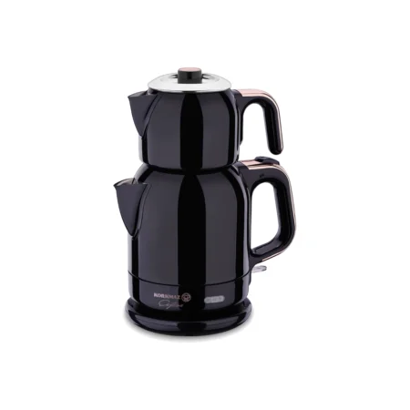 چای ساز اتوماتیک برقی 1600 وات 0.9 + 1.7 لیتر مشکی طلایی چایتیما کرکماز 331-09 | رابیما