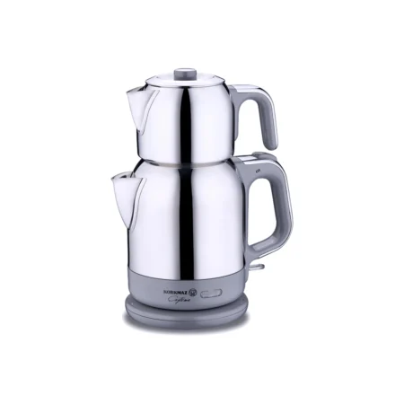 چای ساز اتوماتیک برقی 1600 وات 0.9 + 1.7 لیتر استیل چایتیما کرکماز 331-10 | رابیما