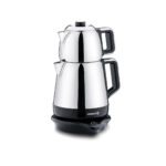چای ساز اتوماتیک برقی 2000 وات 1.1 + 1.7 لیتر استیل دمیکس کرکماز 332-03