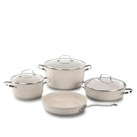 سرویس قابلمه 7 پارچه گرانیت بژ گرانیتا کرکماز 1272 | رابیما