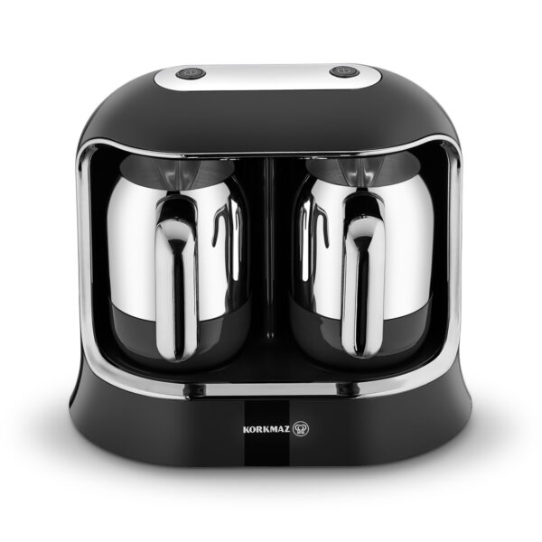 قهوه ساز ترک دو قلو برقی 400 وات مشکی قهوه کولیک کرکماز 861-01