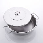 قابلمه کوتاه 36*16.0 سانتیمتر 15.0 لیتر استیل براق مگا کرکماز 1945