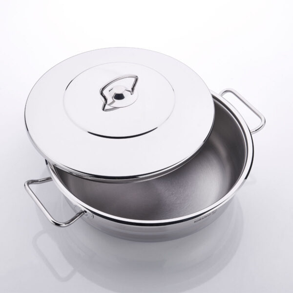 قابلمه کوتاه 40*17.0 سانتیمتر 20.0 لیتر استیل براق مگا کرکماز 1947