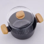 سرویس قابلمه نچسب ۷ پارچه گرانیت مشکی مونتانا کرکماز ۱۲۴۹ | رابیما