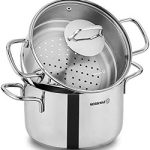 سرویس بخارپز 24*15.2 سانتیمتر 6.9 لیتر استیل براق پرلا کرکماز 1522