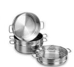 سرویس سبزیجات پز 28*8.3 سانتیمتر 5.1 لیتر استیل براق پرلا کرکماز 1524