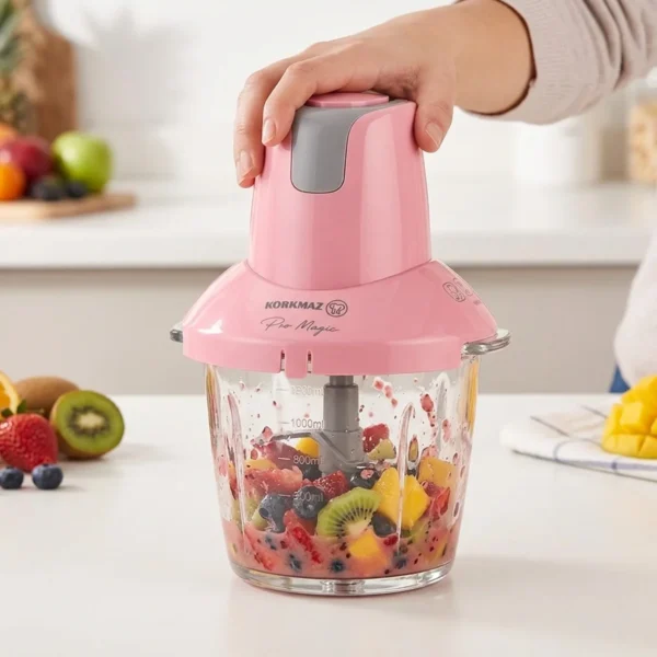 خردکن 900 وات 1250 میلی لیتر صورتی پرومجیک کرکماز 460-02 | رابیما