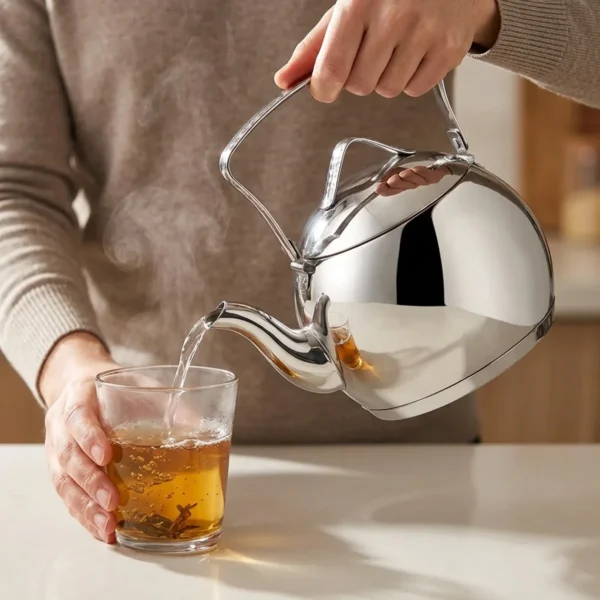 کتری 2.0 لیتر استیل براق تامبیک کرکماز 093 | رابیما