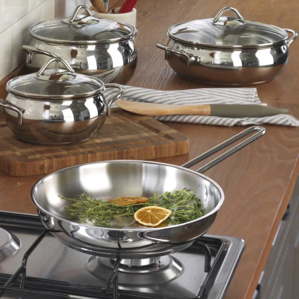 تابه ۴/۵×۲۰ سانتی متر ۱/۰ لیتر استیل براق تامبیک کرکماز ۱۰۷۹ | رابیما