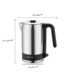 کتری برقی ۱۹۶۰ وات ۱/۲ لیتر استیل مات تریا کرکماز ۰۱-۴۷۳ | رابیما