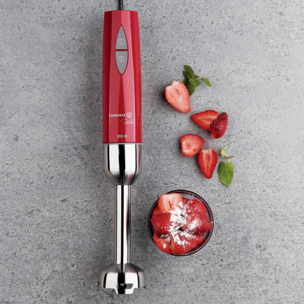 سرویس همزن سر استیل 850 وات قرمز دو ورتکس کرکماز 444-04