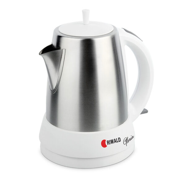 چای ساز برقی 1650 وات 0.7 + 1.5 لیتر استیل مات گلوریا ریوالد 800901 - تصویر 2