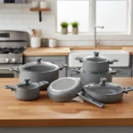 سرویس قابلمه 11 پارچه گرانیت طوسی یورک ریوالد 6501111-0114 | رابیما