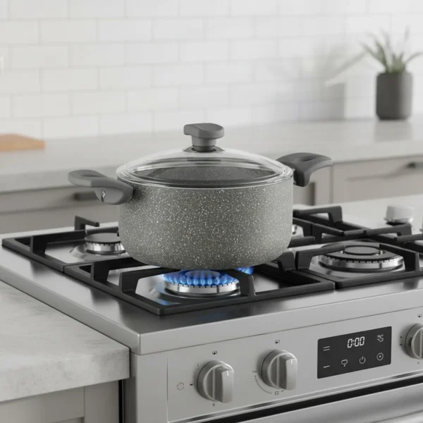 قابلمه نچسب 22*10.5 سانتی متر 3.7 لیتر طوسی یورک ریوالد 6503122-0114 | رابیما