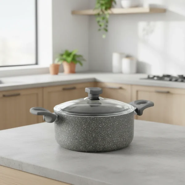 قابلمه نچسب 26*12.5 سانتی متر 6.1 لیتر طوسی یورک ریوالد 6503126-0114 | رابیما