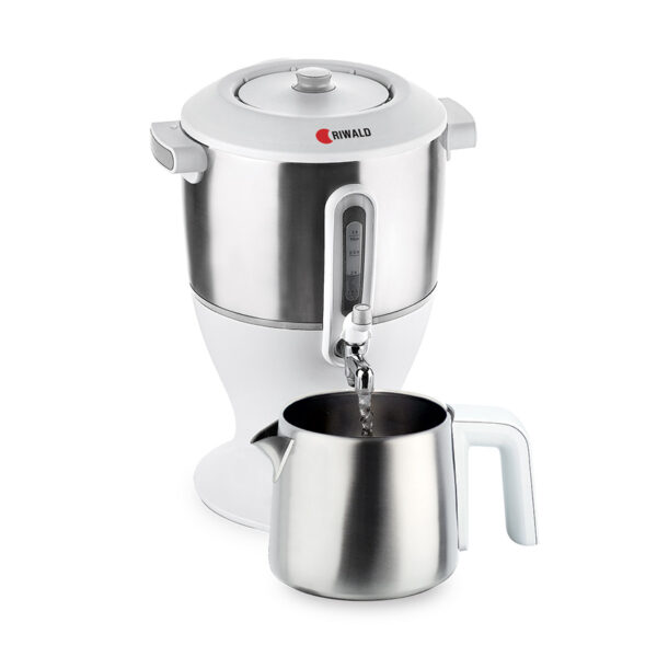 سماور برقی 2000 وات 1.2 + 3.0 لیتر استیل مات تریوو ریوالد 800208 - تصویر 2