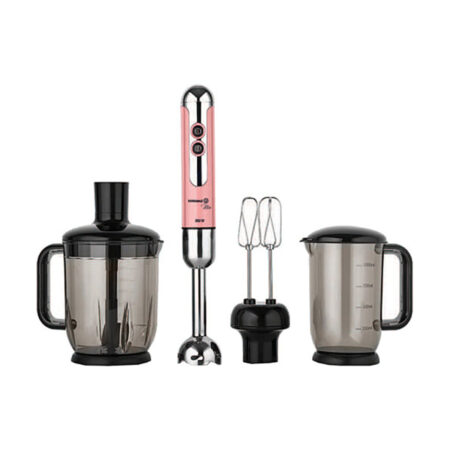 سرویس همزن سر استیل 1300 وات صورتی مولتی میا کرکماز 457-03