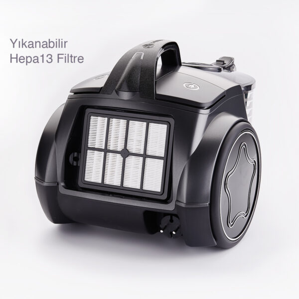 جارو برقی 750 وات 2.5 لیتر ذغالی پریمیوم کاسموس کرکماز 902-01