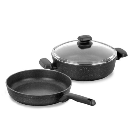 سرویس قابلمه نچسب 3 پارچه مشکی اورنلا کرکماز 2608