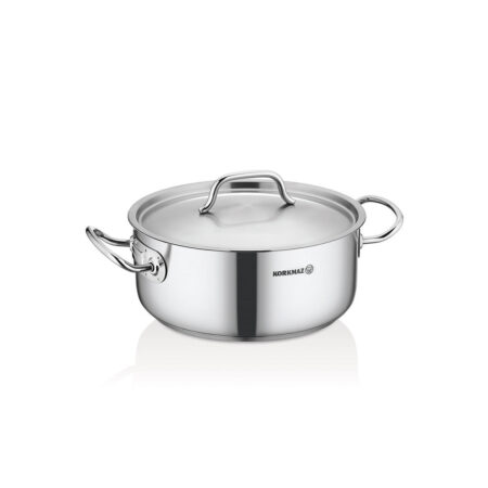 قابلمه کوتاه 16*7.5 سانتیمتر 1.5 لیتر استیل مات پرولاین کرکماز 2736