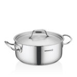 قابلمه کوتاه 36*10.0 سانتیمتر 12.0 لیتر استیل مات پرولاین کرکماز 2744