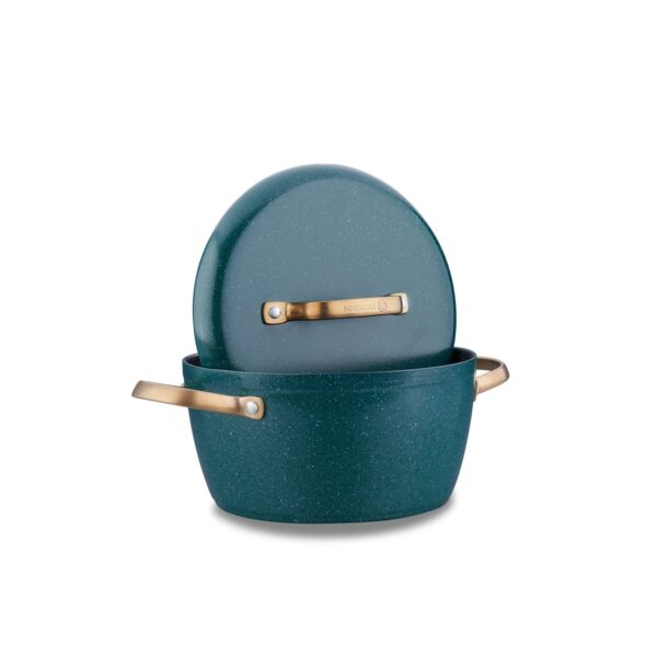 سرویس قابلمه نچسب 5 پارچه سبز وینتیج کرکماز 2607