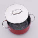 سرویس قابلمه نچسب 7 پارچه قرمز زتاپلاس کرکماز 1875