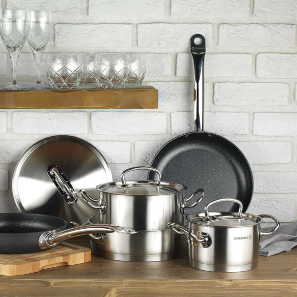 تابه گود 24*8.0 سانتیمتر 3.2 لیتر استیل مات پرولاین کرکماز 1176