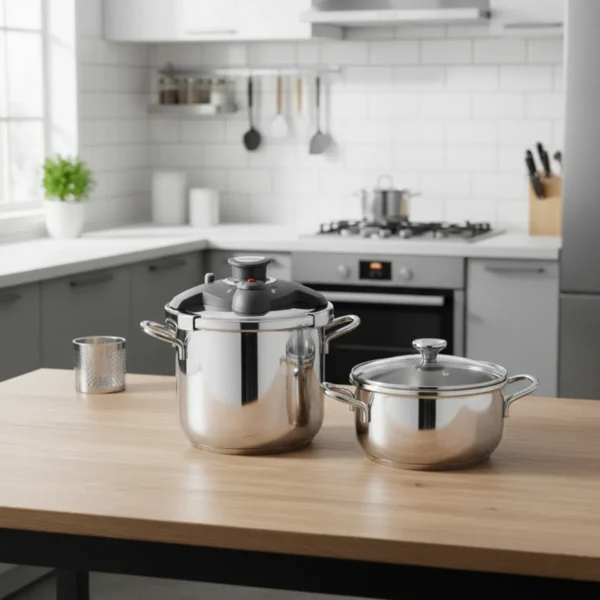 زودپز دوقلو 6.0 + 3.0 لیتر استیل براق آلیا کرکماز 171 | رابیما