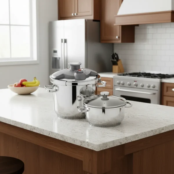 سرویس زودپز دوقلو استیل براق آکوا کرکماز 175 | رابیما