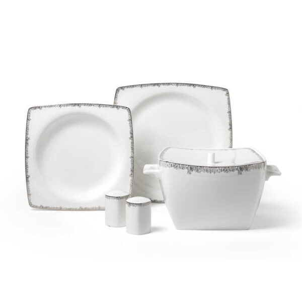 سرویس غذاخوری چینی 60 پارچه بون سلکشن کرکماز 8424