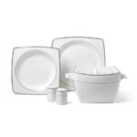 سرویس غذاخوری چینی 60 پارچه بون سلکشن کرکماز 8427