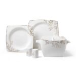 سرویس غذاخوری چینی 60 پارچه بون سلکشن کرکماز 8428