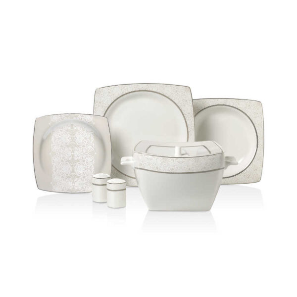 سرویس غذاخوری چینی 60 پارچه بون سلکشن کرکماز 8437