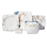 سرویس غذاخوری چینی 60 پارچه بون سلکشن کرکماز 8454